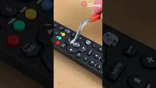 Satisfying TV remote cleaning! #easy #remote #cleaning #trick