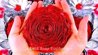 ASMR New Year's Set 3 | Crushing Soap Boxes With Starch & Glitter | Flowers & Clay Cracking