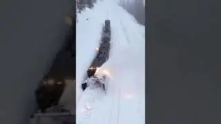 Rotary Snowplow #trains #train #snow #winter #blizzard #weather