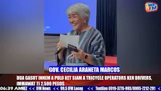 IFM NEWS- DUWA GASUT KEN INNEM A PULO KET  SIAM A TRICYCLE OPERATORS KEN DRIVERS, IMMAWAT TI 2,500 P