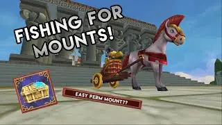 Fishing for Mounts in Wizard101- EASY PERM MOUNT - Aquilan Chariot!