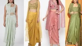 dhoti skirt dress design // trendy dress designs //dress design