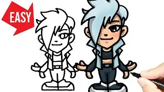 How to draw Fortnite skins CUSTOMIZED CAPTAIN｜Easy & Cute & Kawaii drawing for beginners