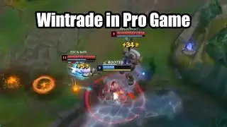 Did we really just Witness Wintrading in a Professional League Match?
