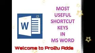 MS Word shortcut keys,Amazing shortcut keys used in MS Word