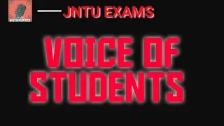 RESPECTED JNTU, #JNTUEXAMS || Voice of students || B.TECH