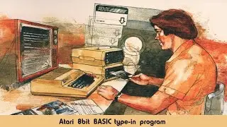 Atari 8-bit BASIC type in program - Downhill Racer