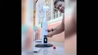Dannie's Vlog#72. Simple solution of power switch problem of Lexing solar fan
