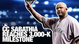 Sabathia reaches 3,000 strikeout milestone!