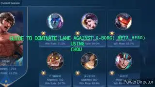 GLOBAL CHOU GUIDE TO DOMINATE LANE AGAINST X-BORG