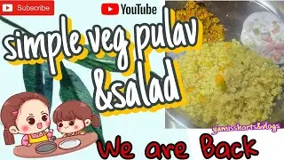 CliCk NOw & WaTch SimPle TaStY Veg PulaV & SalAd# cooking #veg pulao # video #meal