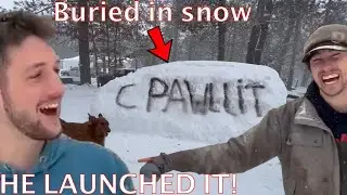 Early Snow INSANITY - Methanol Go-carts In Snow