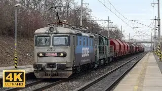 Vlaky Cerhenice 23.2.2019 (4K)