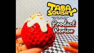 Taba Squishy Product Review - Giant strawberry, Hamster, Paw and more!