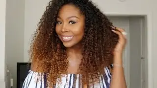 Reddish Blonde Kurlnexis Curls Demo | Shea Moisture | RhythmNBeauty