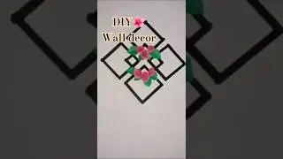Easy wallhanging from icecream sticks| #walldecor #paperwallcraft #homedecorideas #diy #craft #art