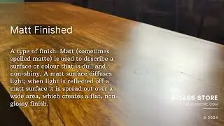 Difference Between Matte Finish & Glossy Finish (PU) Polish On Wooden Furniture | ddassstore.com