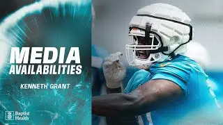 Kenneth Grant meets with the media | Miami Dolphins