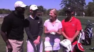 Hannah Chalker & DJ Shockley Golf with UGA Men's Team