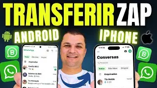 COMO TRANSFERIR suas CONVERSAS no WHATSAPP do ANDROID para o IPHONE! (sem programa) BACKUP COMPLETO
