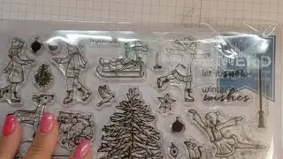 Hero Arts Kit Winter MMH Oct 2018 card