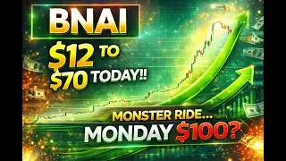 #BNAI 🔥 MUST WATCH! 700% today and still running! Monday $100?
