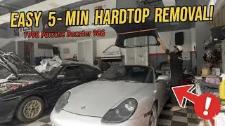 How to Remove Porsche 986 Boxster Hard Top |DIY Step-by-Step Guide #porsche #986 #hardtop