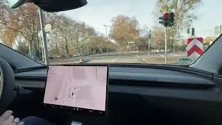 15min. TESLA FSD Supervised in Frankfurt Germany von @schmidtpeter998