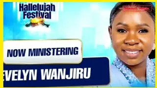 Minister Evelyn Wanjiru From Kenya ministering at the Grand final of Hallelujah Festivals in Nigeria