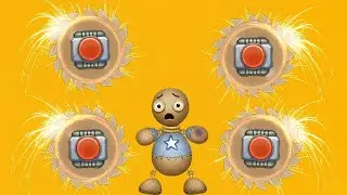 WHICH BUTTON SAVES HIM? 🤔🔴👇#kickthebuddy 