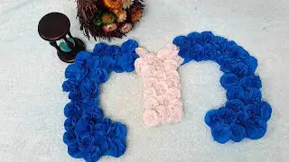 DIY - 3D floral numbers for birthday & anniversary|How to make number 3 with Cardboard