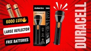 DURACELL LED TORCH 6000 LUX Unboxing & Review | Super Bright Everyday Flashlight