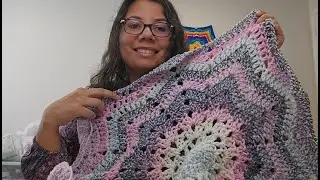 RIKA LIFE - Premier Puzzle Shimmer Star Crochet Blanket❤️🧶