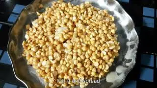 INSTANT SWEET//ROASTED CHENA DAL CANDY AT HOME//FOOD THRILLS