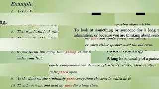 Gaze Meaning and Example Sentences