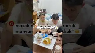 Suami mirip Bapak Ahok? 😱#pasutri #food #cooking #couplegoal #relationship #qualitytime