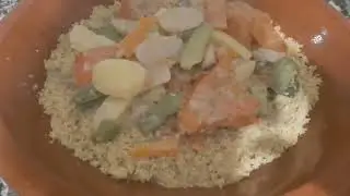كسكس الشلوح ابلبول الذرة بالحليب