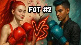 FGT2 | 🥊 Random Mixed Couples AI Boxing | Match 2 | Japanese Garden Outdoor Ring
