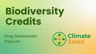 Greg Steenbeeke and Biodiversity Credits
