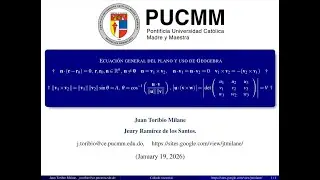 Ecuación general del plano y uso de Geogebra | Cálculo Vectorial Elemental.