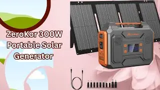 ZeroKor 300W Portable Solar Generator &ndash; Easy Power for Remote Living &ndash; REVIEW