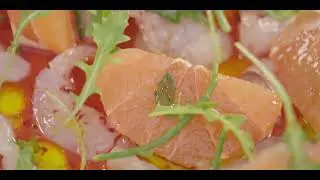 Greek Farms | Raw Red Porgy with Citrus Fruits and Peza Heraklion Crete PDO Olive Oil