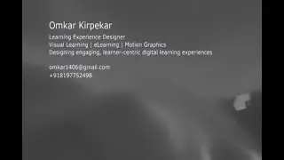 Omkar Kirpekar | Learning Experience Designer Showreel