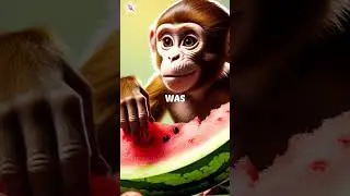 The Monkey and the Watermelon Trap#trending #youtubeshorts #shorts #viral #story #new #ytshorts