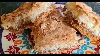 Chewy Coconut Squares