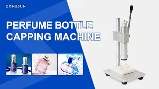 ZONESUN Manual Crimping Machine Perfume Crimper Capper Metal Collar Cap Press Capping Machine Spray