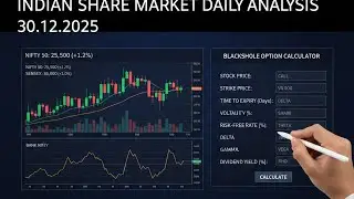 Indian Stock Market daily analysis with Blackshole calculator | nifty50  date 30.12.2025