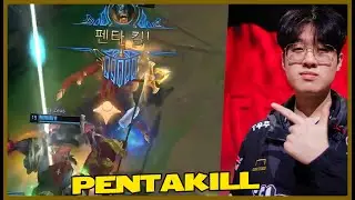 T1 Zeus Olaf PENTAKILL | LCK 2024