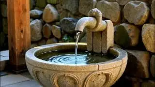 🧘 Zen Stone Fountain Water | Relaxing Sounds for Meditation, Focus & Mindfulness