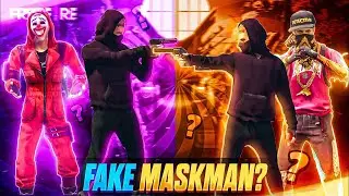 Diamond Heist In Free Fire World Part 8 🔥|Fake Vs Real Maskman 💫